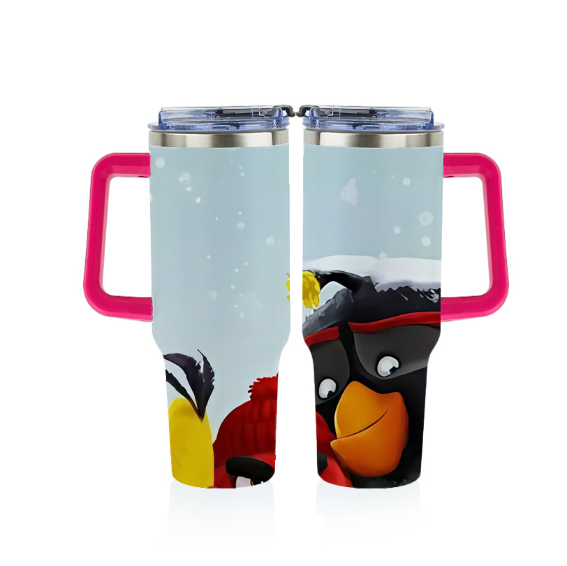 （画像用） Angry Birds アングリーバード 1200ｍLフルプリント車用タンブラー